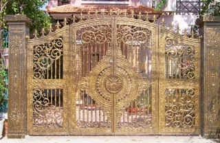 Cổng cửa nhôm đúc MDCN03