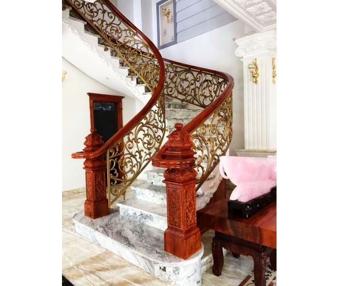 Cầu thang nhôm đúc CTNĐMD002