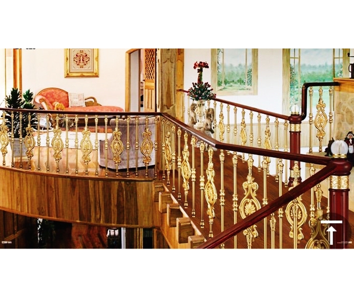 Cầu thang nhôm đúc CTNĐMD009