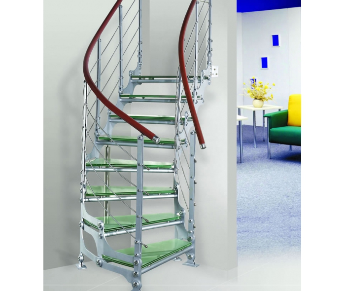 Cầu thang xương cá ghép nhập khẩu XCNK04