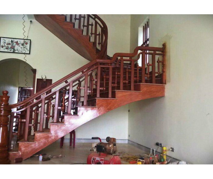 Cầu thang gỗ hương Nam Phi MDGH1