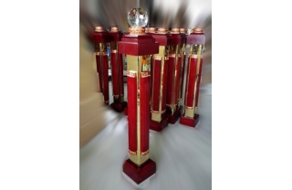 Trụ cái cầu thang kính nhập khẩu MDT05