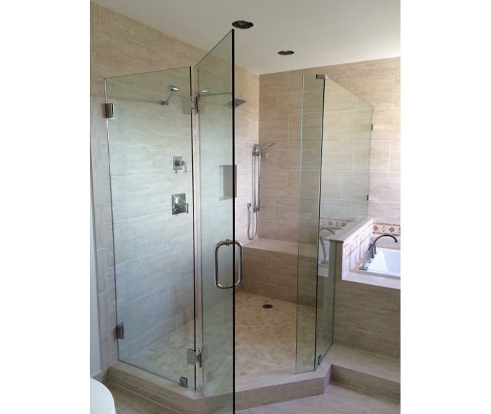 Cabin tắm kính cửa mở bản lề 135 độ